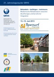 GRVS 21. Jahrestagung der GRVS - kongkret