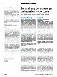 Behandlung der schweren pulmonalen Hypertonie - Deutsche ...