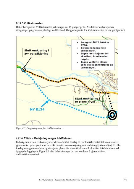 Planbeskrivelse E134 Damåsen - Saggrenda - Statens vegvesen