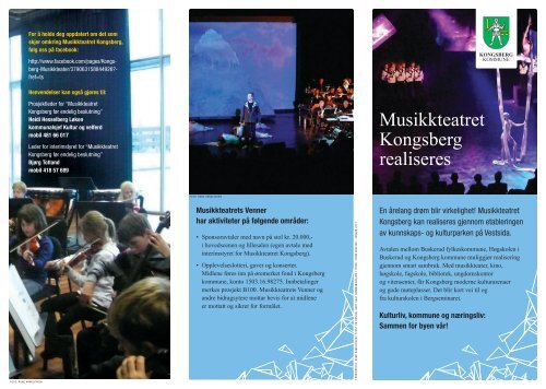 Informasjon om Musikkteateret - Kongsberg Kommune