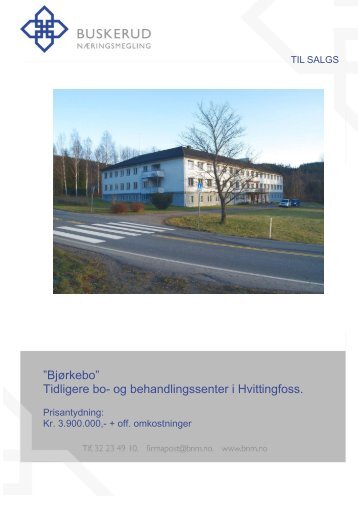Prospekt Bjørkebo - Kongsberg Kommune