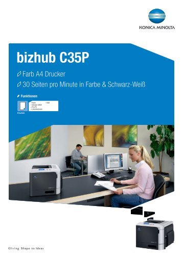 Datenblatt "bizhub C35P" - Konica Minolta