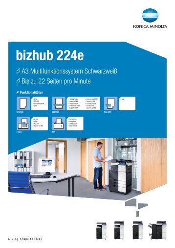 Datenblatt "bizhub 224e" - Konica Minolta