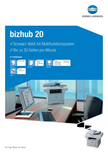 Datenblatt "bizhub 20" - Konica Minolta