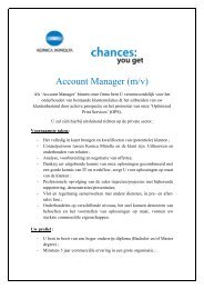 Account Manager (m/v) - Konica Minolta