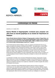 communique de presse - Konica Minolta