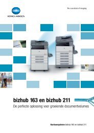 bizhub 163 en bizhub 211 - Konica Minolta