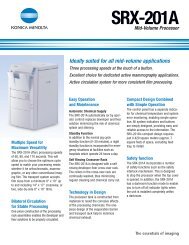 SRX-201A Brochure - Konica Minolta