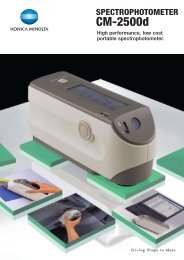 SPECTROPHOTOMETER CM-2500d - Konica Minolta