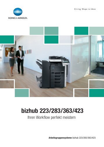 Prospekt "bizhub 423" - Konica Minolta