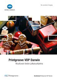 Printgroove VDP Darwin - Konica Minolta