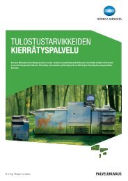 Konica Minoltan kierrätyspalvelu, PDF