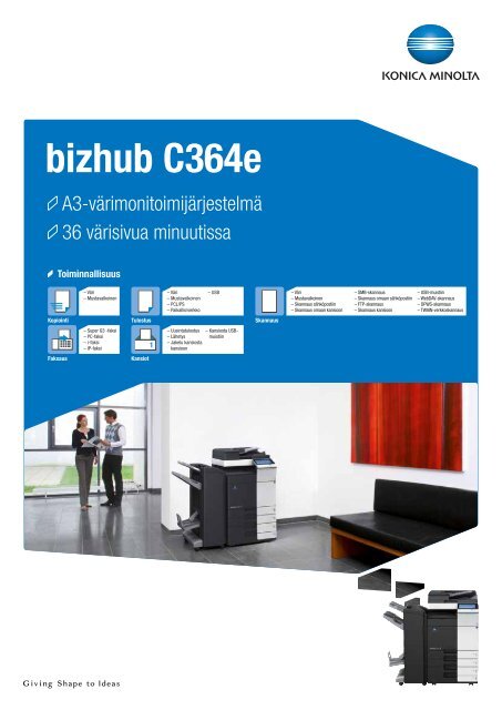 Esite bizhub C364e, PDF - Konica Minolta
