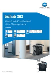 Datasheet bizhub 363, PDF - Konica Minolta