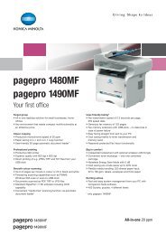 pagepro 1480MF pagepro 1490MF - KONICA MINOLTA