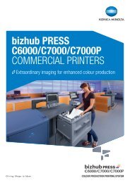 bizhub PRESS C6000/C7000/C7000P ... - Konica Minolta