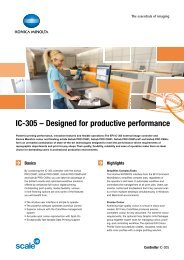 Brochure Controller Leaflet IC-305, PDF - Konica Minolta