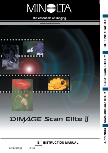 DiMAGE Scan Elite II Hardware OM - Konica Minolta Photo Imaging ...