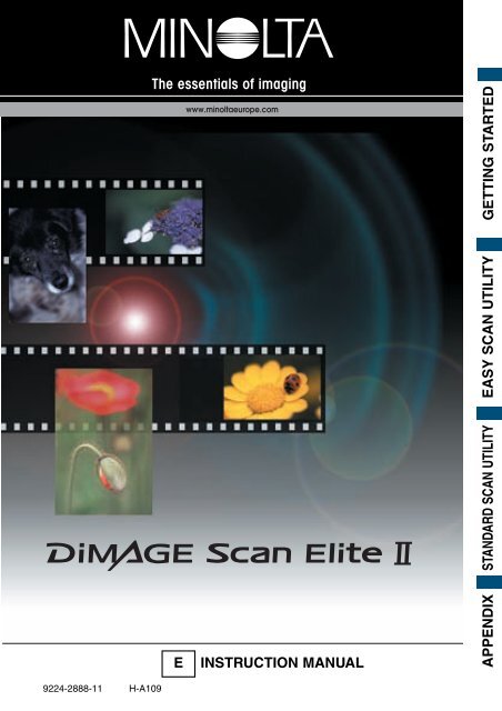 DiMAGE Scan Elite II Hardware OM - Konica Minolta Photo Imaging ...