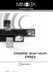 Mode Mode D'Emploi DiMAGE Scan Multi Pro F