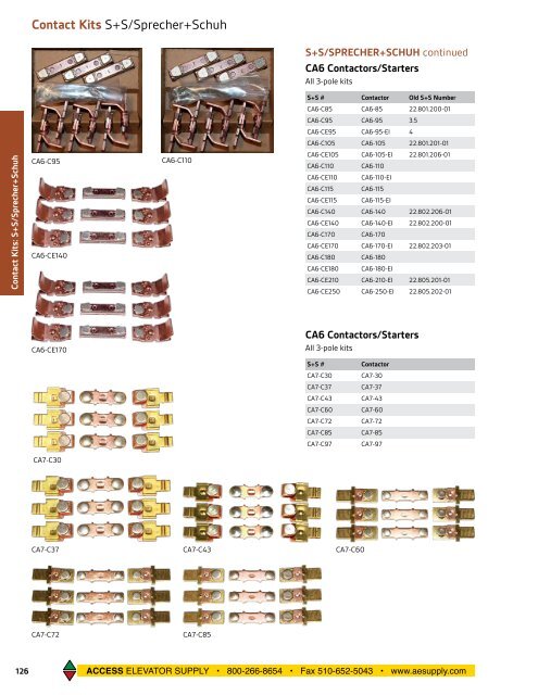 Starters and Contactors - Access  Elevator Supply