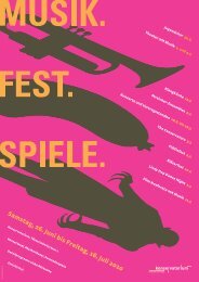 MusikFestSpiele 2010 flyer.pdf - Konservatorium Winterthur