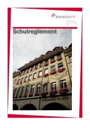 Schulreglement - Musikschule Konservatorium Bern