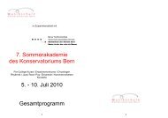 Kurse 2010 - Musikschule Konservatorium Bern