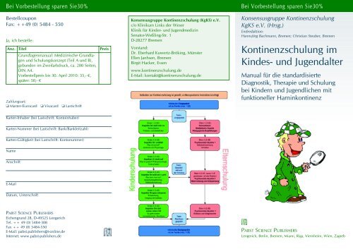 Zahlungsart - Konsensusgruppe Kontinenzschulung