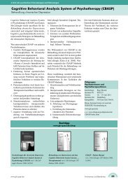 Cognitive Behavioral Analysis System of Psychotherapy (CBASP)