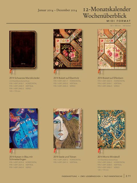 Paperblanks Kalender - Kontur-Pur