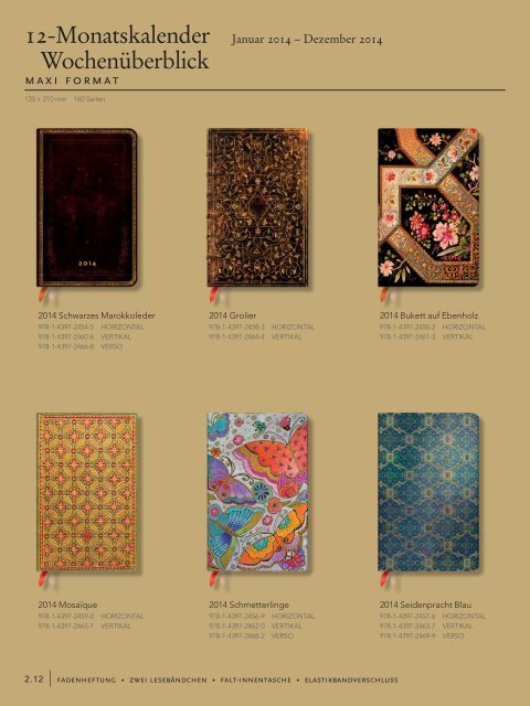 Paperblanks Kalender - Kontur-Pur