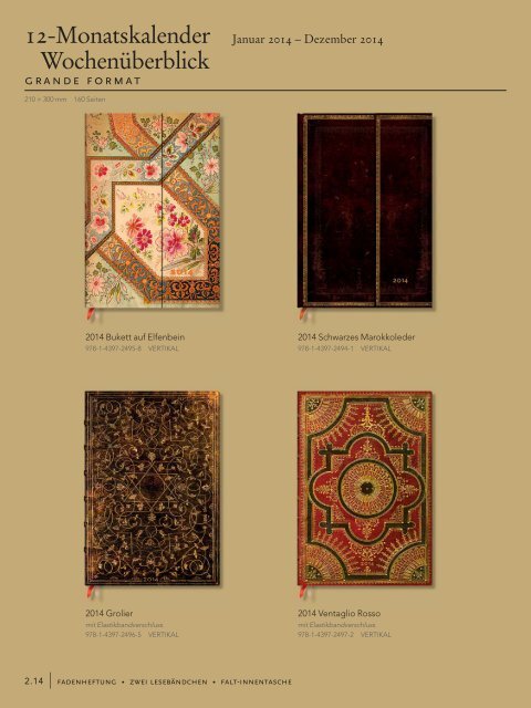 Paperblanks Kalender - Kontur-Pur