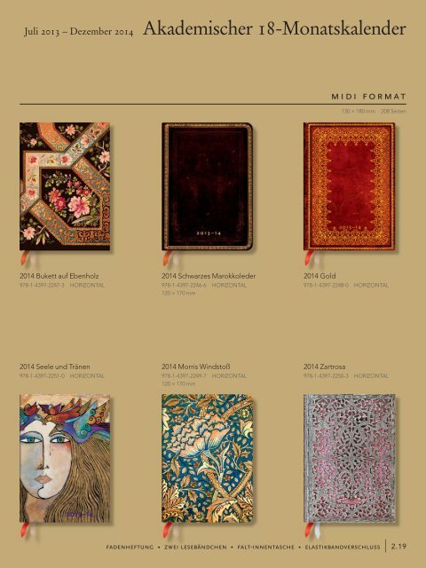 Paperblanks Kalender - Kontur-Pur