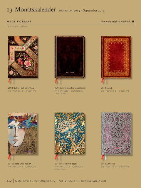 Paperblanks Kalender - Kontur-Pur