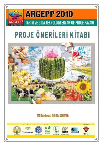 ARGEPP 2010 TarÄ±m ve GÄ±da Teknolojileri Ar-Ge ... - Teknokent Konya