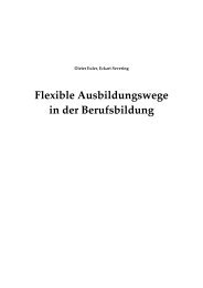 Flexible Ausbildungswege in der Berufsbildung