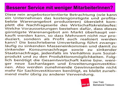 Uwe Tratz Betriebsrat Telekom