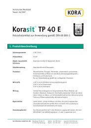 KorasitÂ® TP 40 E - KORA Holzschutz