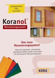 Koranol Renovierungssystem - KORA Holzschutz
