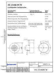 FE 23100 PCW Loudspeaker Lautsprecher