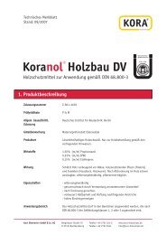 Holzbau DV 09-07 - KORA Holzschutz