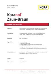 Zaun-Braun 07/05 - KORA Holzschutz