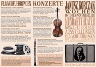 Faltblatt - Janusz Korczak-Wochen