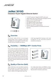 Industrial 10-port Gigabit Ethernet Switch JetNet 3010G - Korenix USA