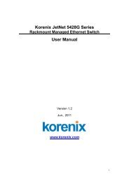 Korenix JetNet 5428G Series User Manual