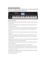 M50 Specifications - Korg Canada