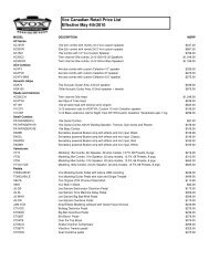Vox Canadian Retail Price List Effective May 4th/2010 - Korg Canada