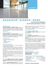 GRANIDURÂ® BIANCO / NERO - Korodur