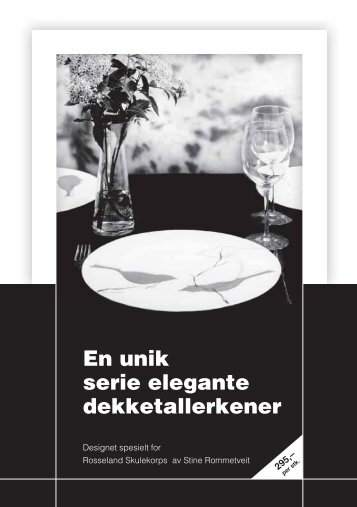 En unik serie elegante dekketallerkener - Korpsweb